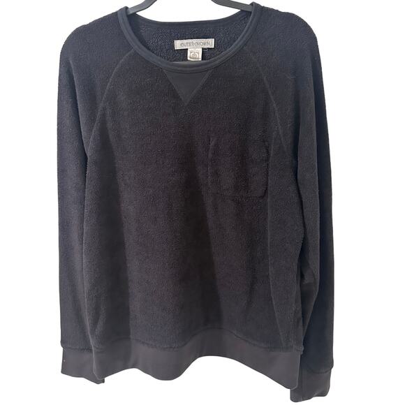 Outerknown Sur Sweatshirt French Terry Charcoal Gray Men's, Large - Picture 1 of 6